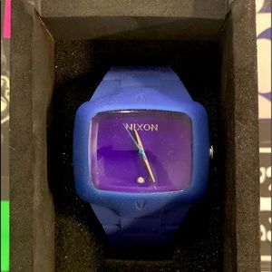 NIXON The Rubber Player Quartz Wristwatch Purple
